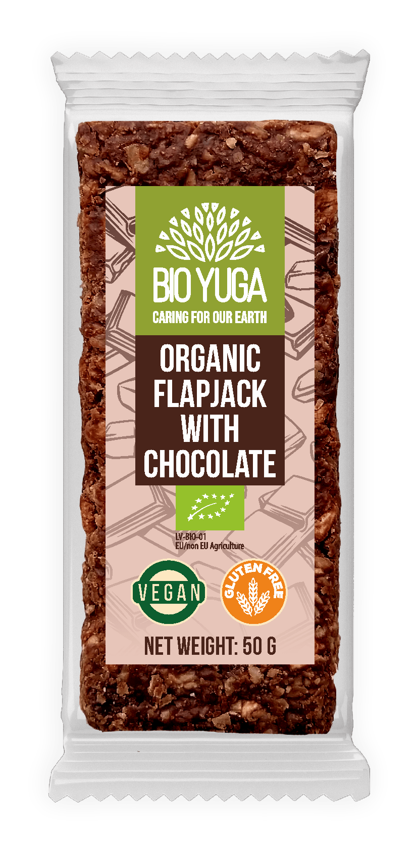 BioYuga flapjack chocolate